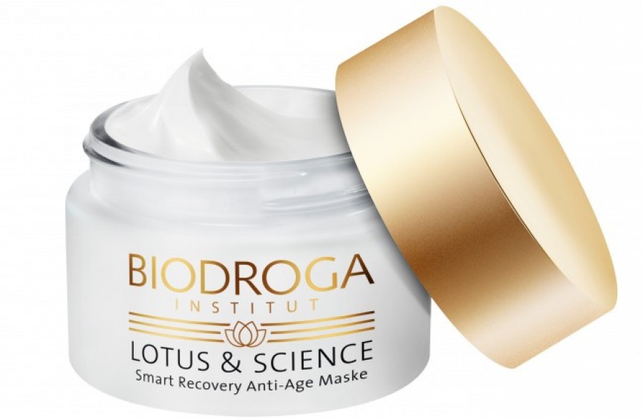 BIODROGA_Lotus & Science Smart Recovery Anti-Age Maske Tiegel offen